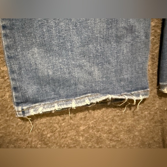 Edgely Jeans Womens 4 blue Mid Rise Flare distressed Fit 26x32 tall western - Picture 6 of 13